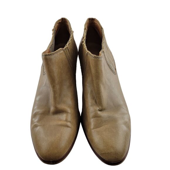 Madewell Ankle Boots Womens 8 Spencer Chelsea Caramel Brown Leather Pull On - Picture 3 of 9